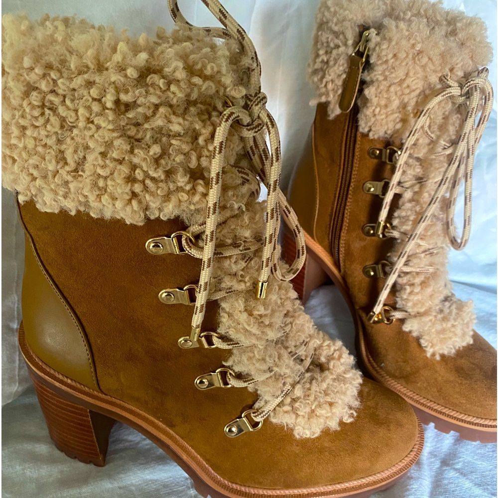 JLo fur boots brand new. No box